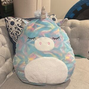 Unicorn Squishmallow Tie Dye Rainbow